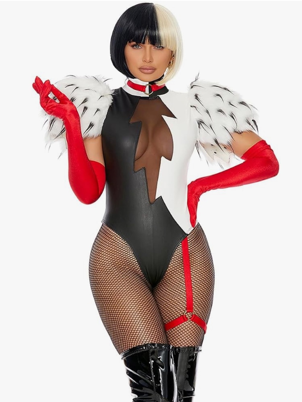 Women’s sexy Cruella costume (D8)